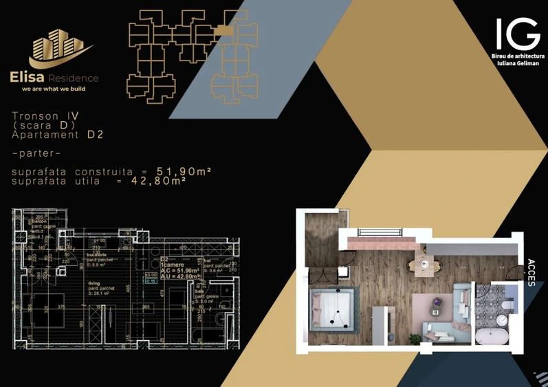 Spre vânzare | StudioELISA RESIDENCE– locul în care viitorul tău prinde contur.