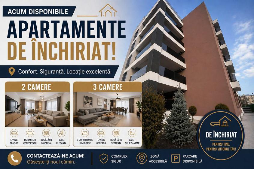 Apartamente de inchiriat cu 2 si 3 camere-Premium-Zona Kaufland Obor