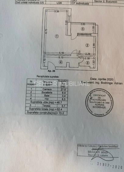 Cloud 9 Residence,2 camere tip studio dublu, cochet, 52 mp, etaj 3, garaj - 11