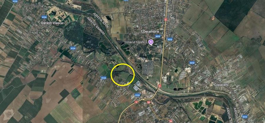 Proprietate deosebita Adunatii Copaceni, teren: 54.141 mp, conac, comision 0%