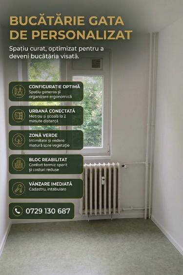 Apartament 3 camere | 60 mp utili | Valea Ialomiței – Drumul Taberei | Etaj 3/4
