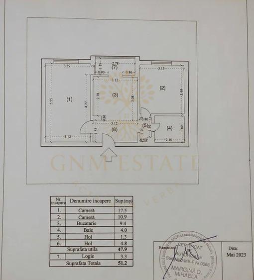 2 Camere Et.5/8 Centrala Proprie An Constructie 1981 Metrou Gorjului
