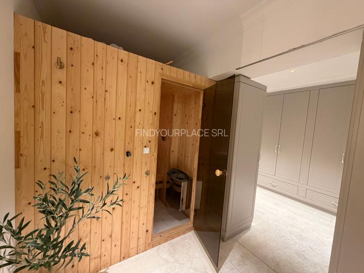 Apartament în Arcadia Domenii,230mp curte,3 parcări incluse