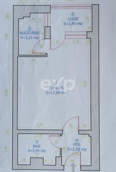 Garsoniera 31 mp Zona Grivitei – Mihai Viteazul. 64900 euro.