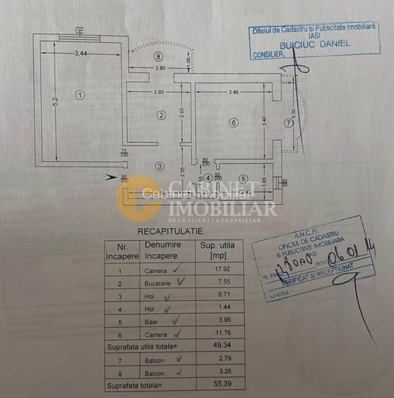 Apartament 2 camere decomandat – Dancu- 85.000€ negociabil - 7