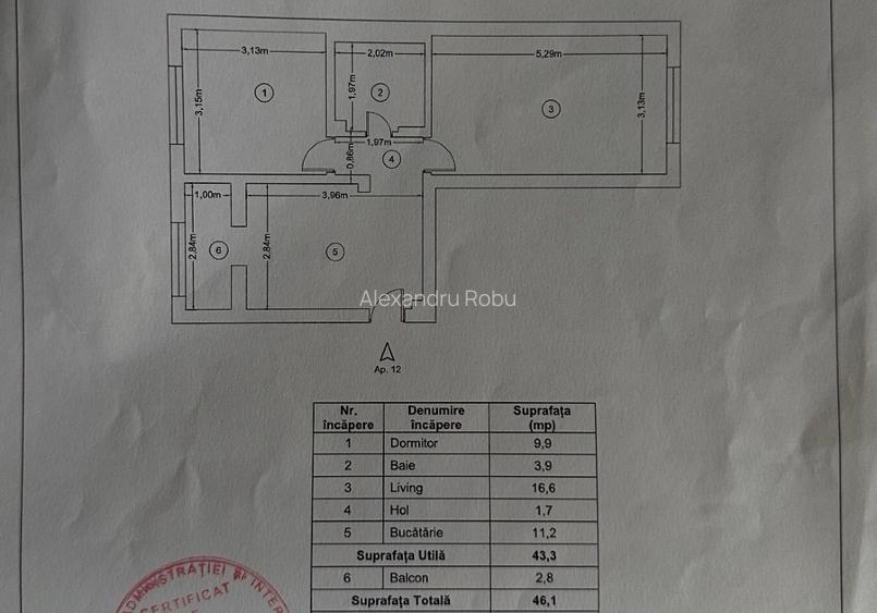 Apartament 2 camere Burdujeni - 9