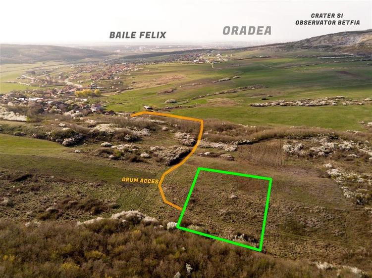 RECO Teren exclusivist 1800 mp in Betfia – panorama superba