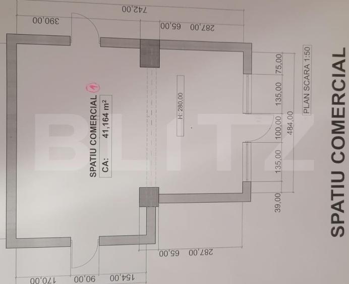 Spațiu comercial, 60 mp, zona Nicolina 2