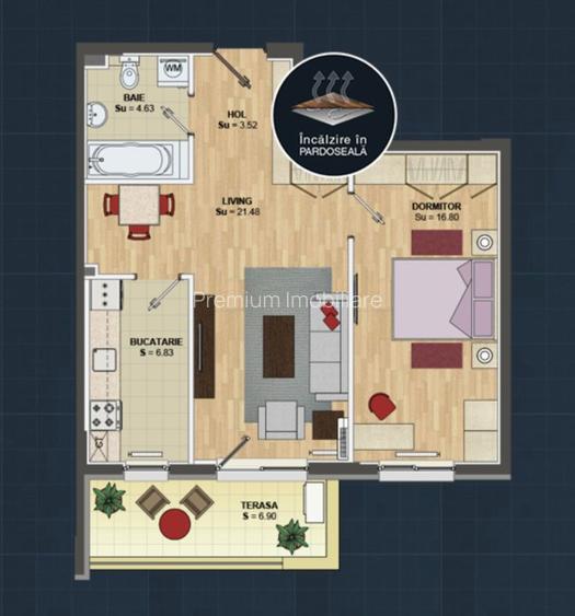2 Camere, Adora Village, parcare, mobilat, Bragadiru - 1