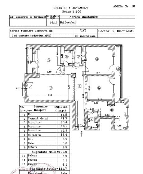 Apartament cu 4 camere, decomandat, stradal, B-dul Decebal, 111.7 mp - 15