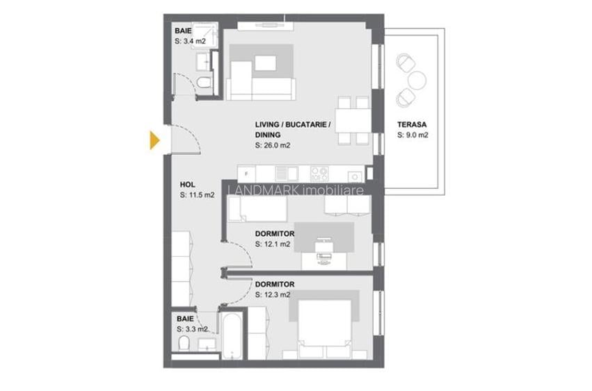 APARTAMENT NOU, CENTRALA PROPRIE, COMISION 0% - 2
