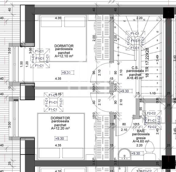 Apartament cu 3 camere, 76mp utili, balcon, parcare, zona Turnisor - 2