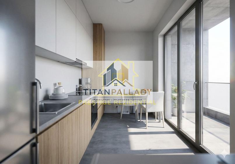 2 Camere 61mp cu Balcon Generos | Titan-Pallady