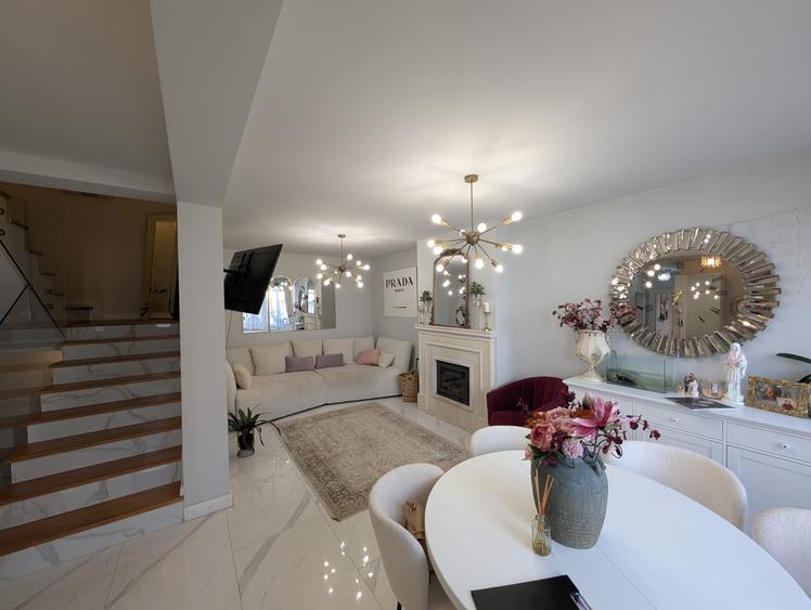Duplex cu demisol si 2 terase, ultrafinisat, zona linistita, Floresti
