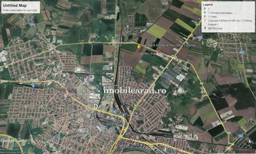 Teren intravilan 17.000 mp cu front la Centura intre Metro si 6 Vanatori
