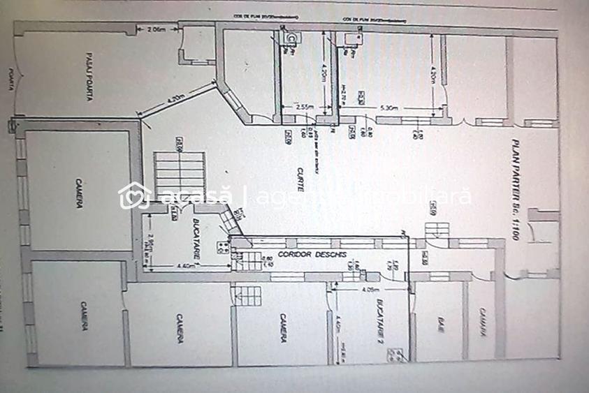 Proiect de clinică sau birouri în centru – casă cu demisol, de renovat