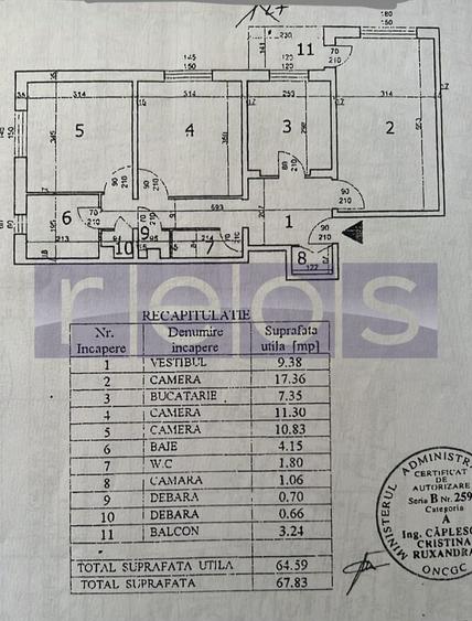 VANZARE 3 CAMERE DECOMANDAT DRISTOR