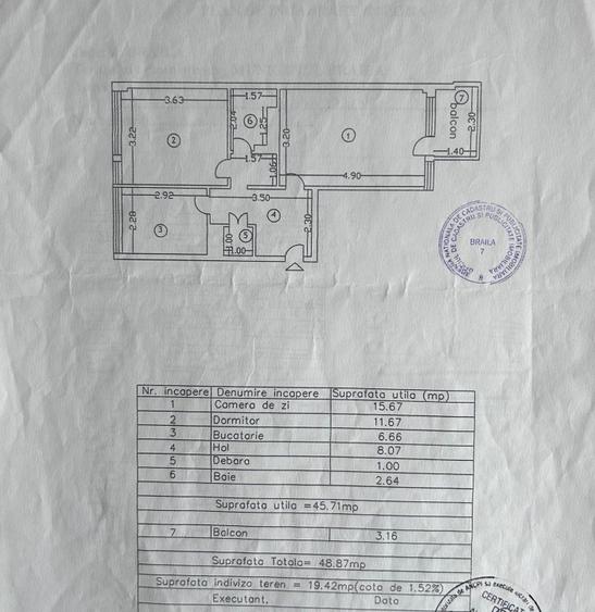 - Apartament 2 camere Renovat Total, zona Garii. Suprafata 48mp.
