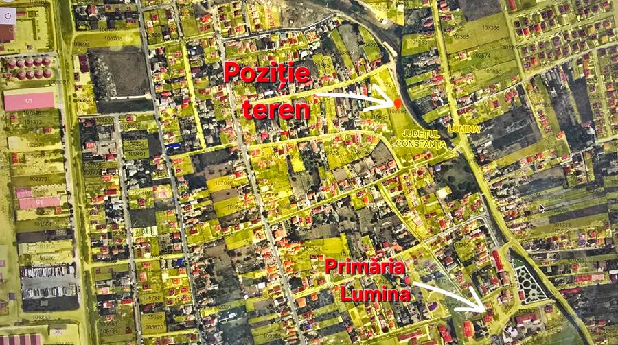 Vând 5 loturi teren intravilan Lumina începând de la 400mp