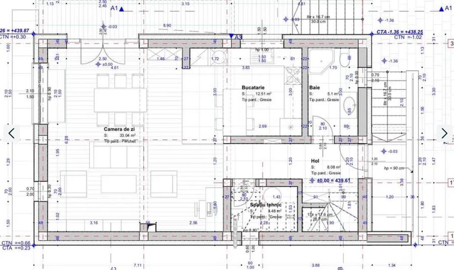 Casa individuala, semifinsata, zona Tautiului