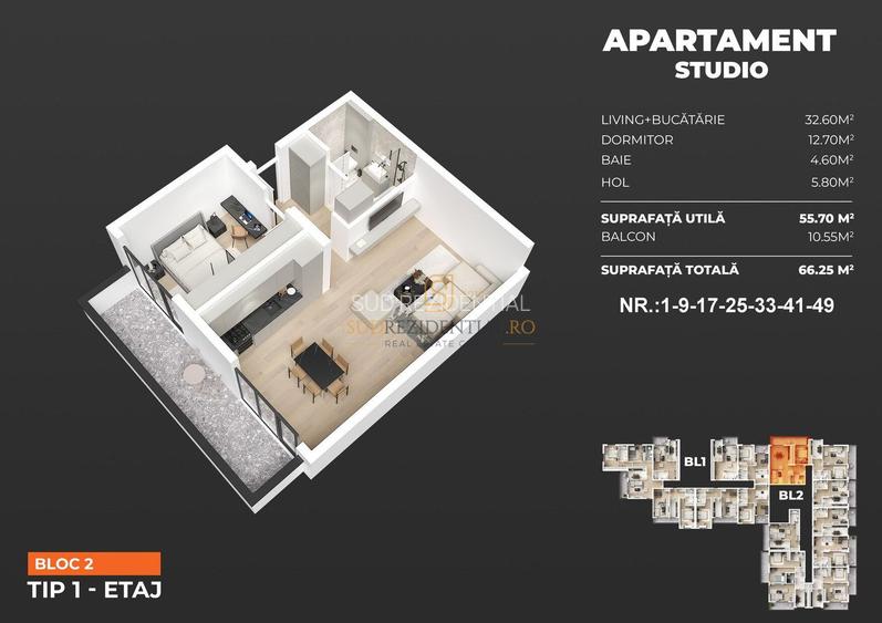 Apartament nou, 2 camere, acces facil la metrou Berceni - Popesti - 1