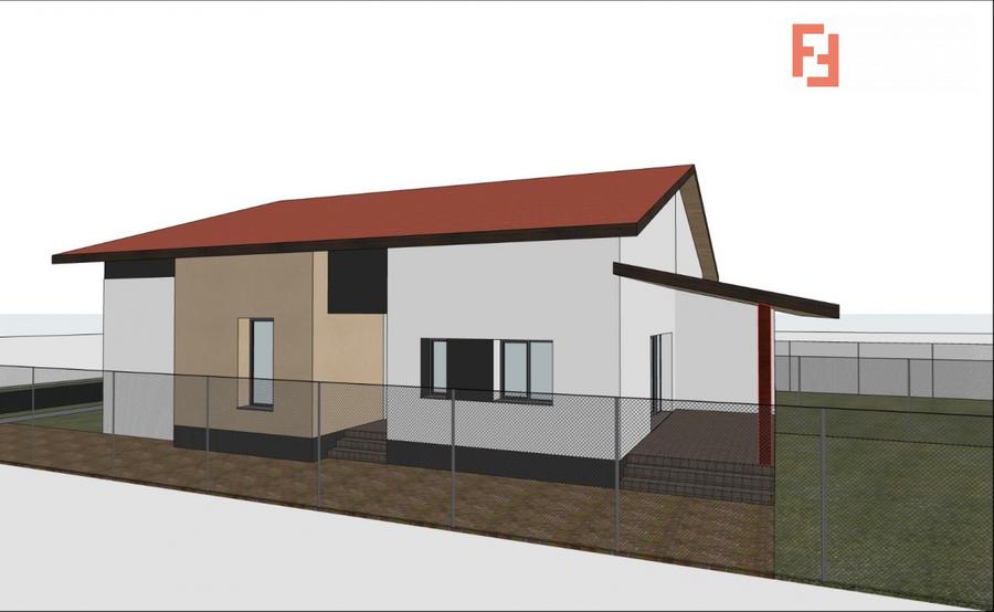 Duplex cu 3 camere, 76 mp utili si 300 mp teren, de vanzare in Sacalaz