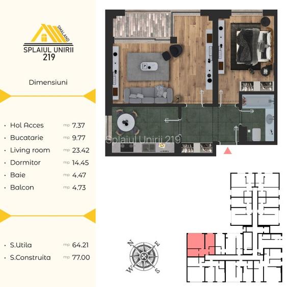 APARTAMENT PREMIUM CU VEDERE LA DAMBOVITA - VIEW SPACTACULOS - 13