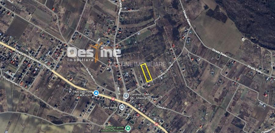 Tomesti-Chicerea, teren intravilan  3523 mp - 2