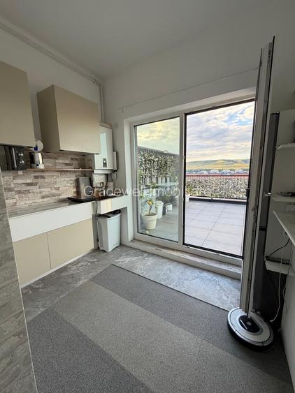 Penthouse deosebit cu 2 camere, 61 mp + terasă panoramică de 39 mp, Florești - 5