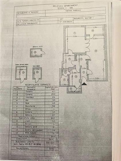 Sala Palatului, apartament 2 camere, etajul  2