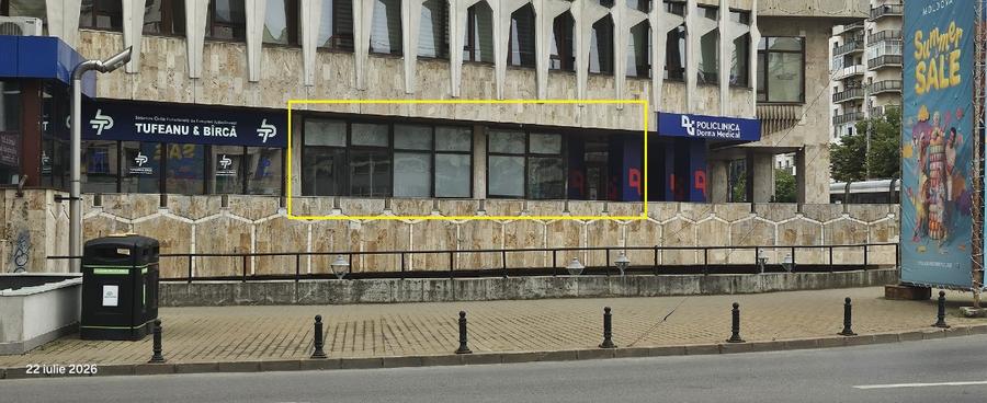 SPAȚIU COMERCIAL / SHOWROOM / BIROURI / CLINICĂ — ZONA PALAS | 184 mp utili