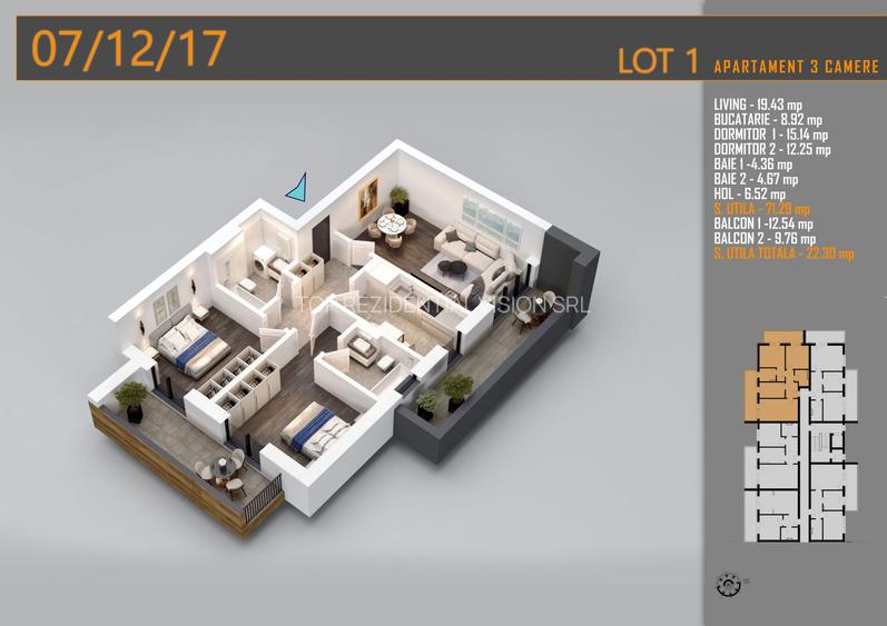 AP. 3CAM. DECOMANDAT-NOUL COMPLEX EFY RESIDENCE / METROU N. TECLU! - 3