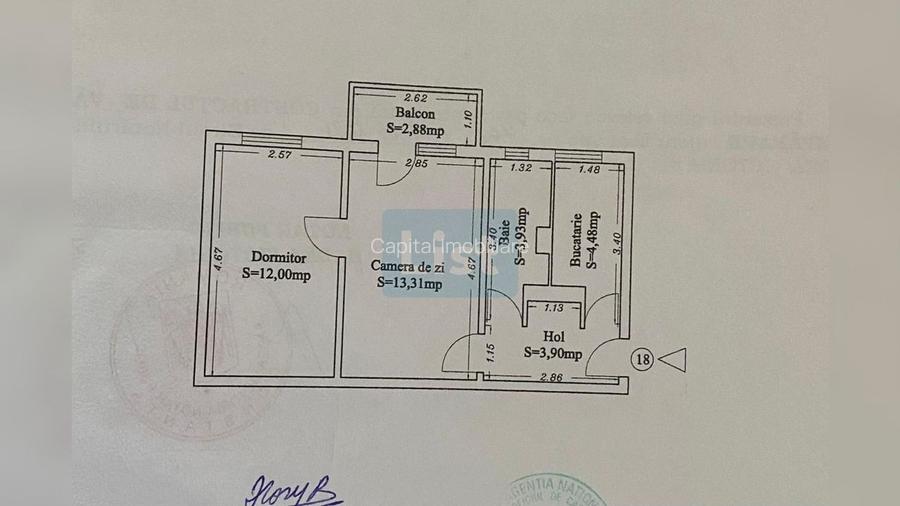 2 camere semidec | 38 mp | Centrală proprie | Mobilat | Zona Doraly - 8