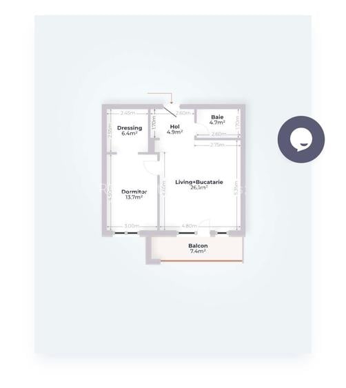 Apartament 2 camere | Nemobilat | Parcare Inclusa | Pipera - 11