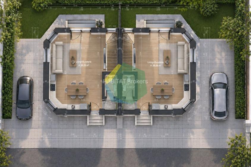3 camere la curte, 160 mp teren și 2 parcări – Otopeni - 17
