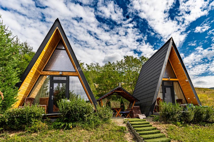 Com0%|Vilă turistică cu 8 camere + căsuțe A-frame, teren 5575 mp Călimănești, VL - 3