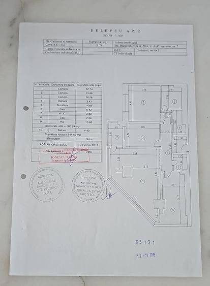 Apartament 3 camere | 100 mp + 4mp balcon | Metrou Jiului | Proprietar