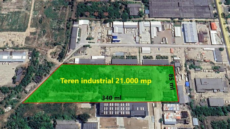 Teren industrial 21.000 mp si Constructii 2.000 mp Nord - Giurgiu