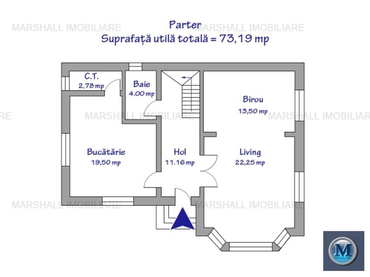 Vila cu 5 camere de vanzare in Paulesti, 140 mp #14046