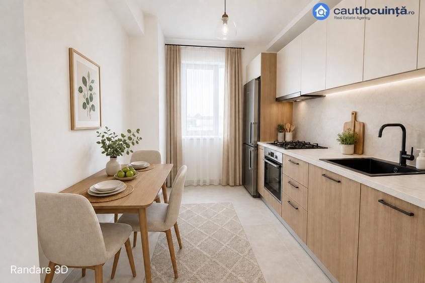 Apartament 3 camere | 1 Mai | Bloc Nou | Parcare inclusa | Metrou 6'