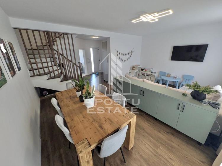 Duplex cu 4 camere si 2 bai complet mobilat si utilat in Giroc.