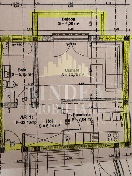 Apartament decomandat 36mp , etaj 1 Giroc- Esso, parcare proprie