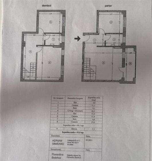 Apartament 3 camere plus 2 locuri de parcare Valea Lupului