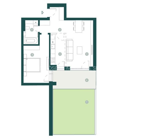 Prima inchiriere, apartament cu gradina si parcare subterana - 5