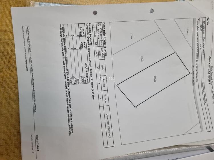 Vand teren Mariuta - Belciugatele-1000mp - Intravilan - 19€/mp-Direct Proprietar - 5