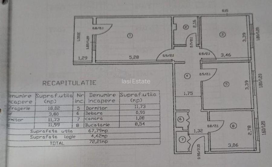 Apartament 3 camere zona cartier Mircea cel Batran - 8