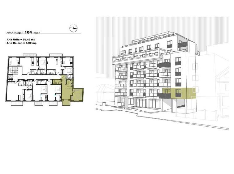 Apartament cu 2 camere confort sporit in bloc premium