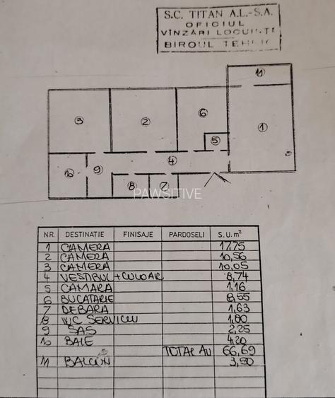 1 Decembrie-Pallady,apartament 3 camere decomandat - 9