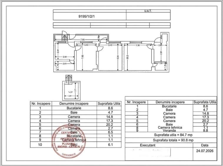 Corp de casă cu 2 imobile independente, curte și pod – Str. Mihai Viteazul - 24