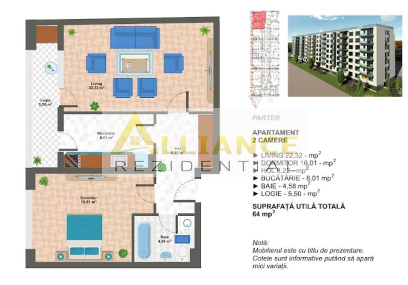 🔥 APARTAMENT 2 CAMERE | 67 MP |  DRUMUL BINELUI